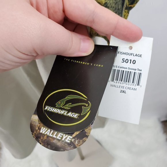 Fishouflage Tee XXL 2X Camo T Shirt Brown Green Sh - Picture 6 of 8